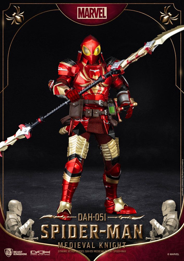 Marvel Dynamic 8ction Heroes Action Figure 1/9 Medieval Knight Spider-Man 20 cm - MangaShop.ro