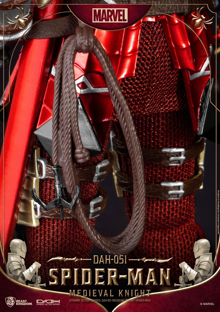 Marvel Dynamic 8ction Heroes Action Figure 1/9 Medieval Knight Spider-Man 20 cm - MangaShop.ro