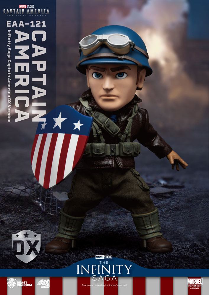 Captain America: The First Avenger Egg Attack Action Action Figure Captain America DX Version 17 cm - MangaShop.ro