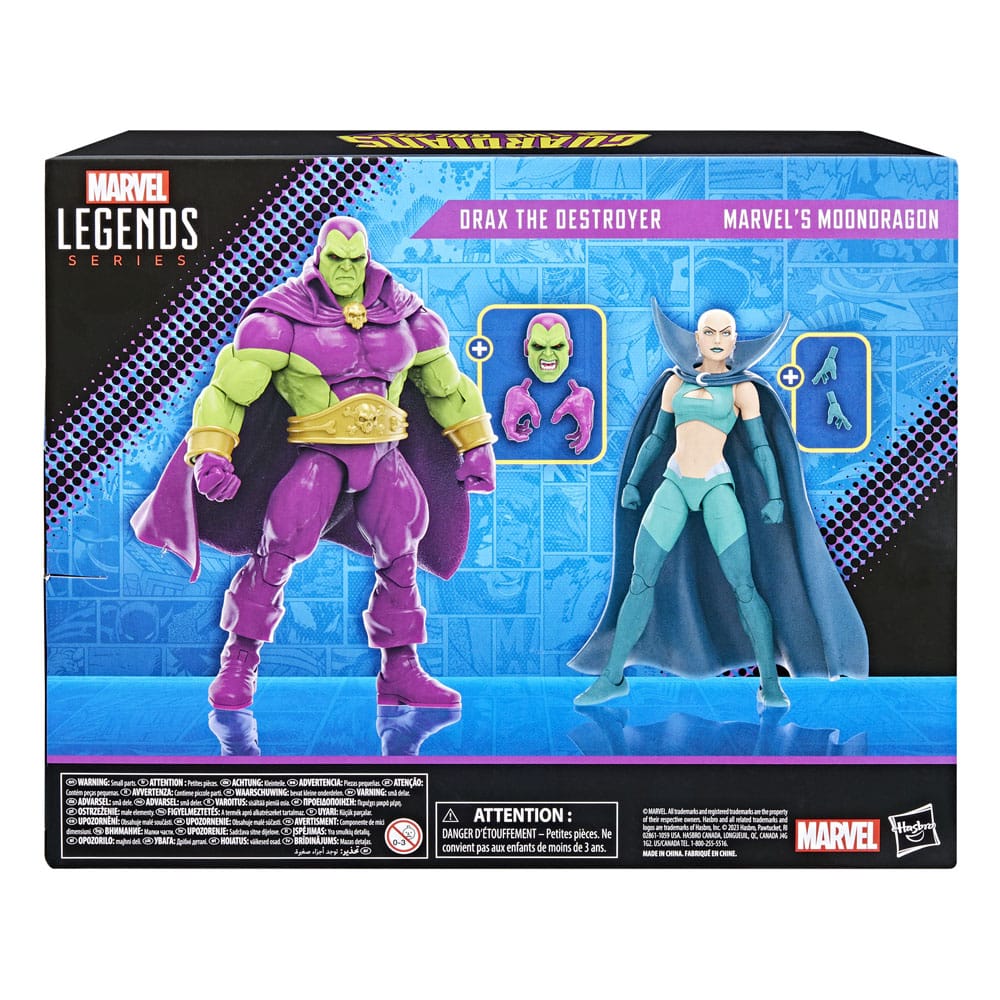 Guardians of the Galaxy Marvel Legends Action Figure 2-Pack Drax the Destroyer & Marvel's Moondragon 15 cm - MangaShop.ro