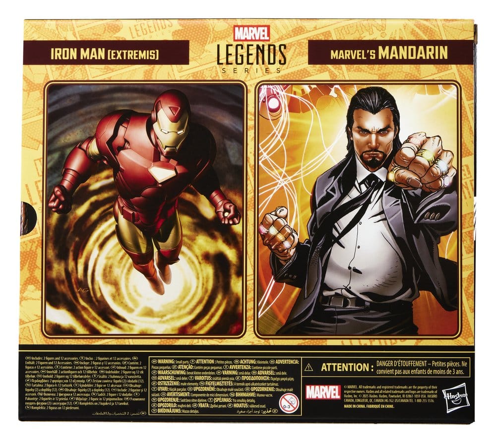 Marvel Legends Action Figure 2-Pack Iron Man (Extremis) & Marvel's Mandarin 15 cm - MangaShop.ro