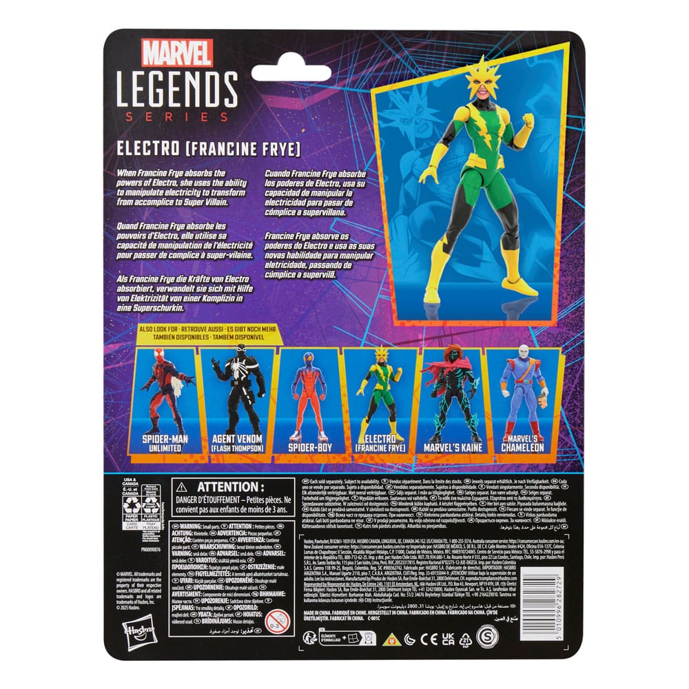 Spider-Man Marvel Legends Retro Action Figure Electro (Francine Frye) 15 cm - MangaShop.ro