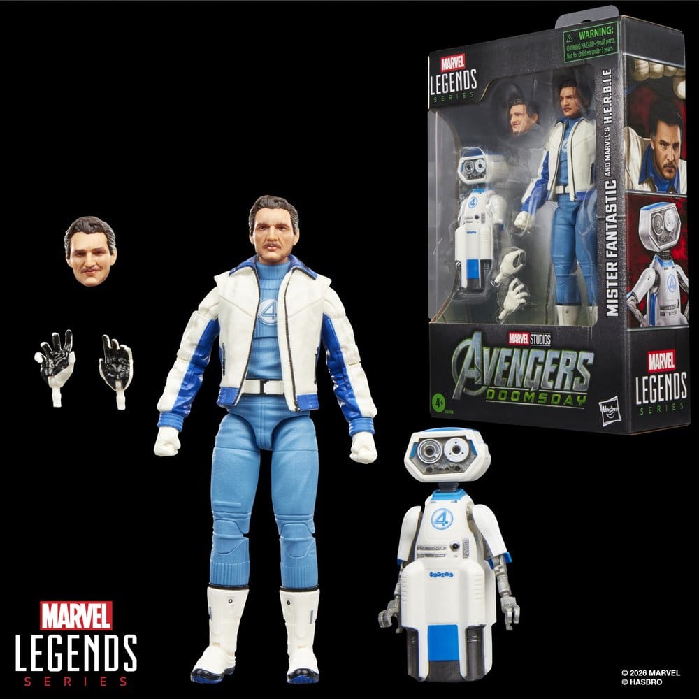 Avengers: Doomsday Marvel Legends Action Figure 2-Pack Mister Fantastic & Marvel's H.E.R.B.I.E. 15 cm - MangaShop.ro