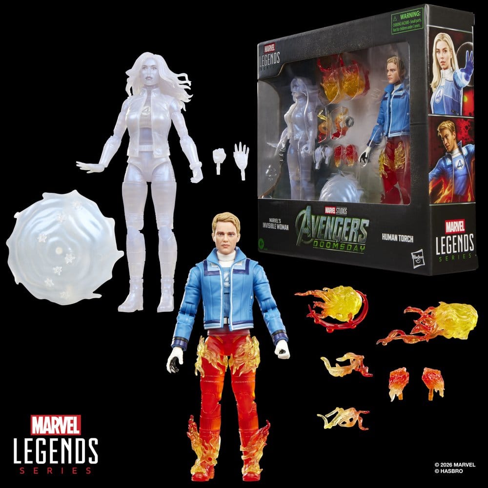 Avengers: Doomsday Marvel Legends Action Figure 2-Pack Marvel's Invisible Woman & Human Torch 15 cm - MangaShop.ro