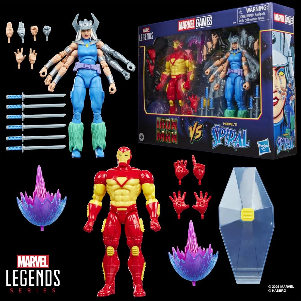 Marvel Games Marvel Legends Action Figure 2-Pack Iron Man & Marvel's Spiral 15 cm - MangaShop.ro