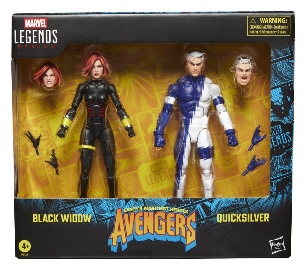 Avengers Marvel Legends Action Figure 2-Pack Black Widow & Quicksilver 15 cm - MangaShop.ro
