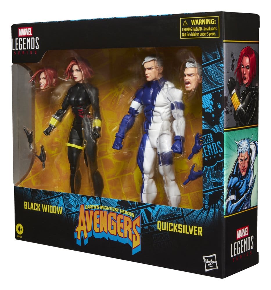 Avengers Marvel Legends Action Figure 2-Pack Black Widow & Quicksilver 15 cm - MangaShop.ro