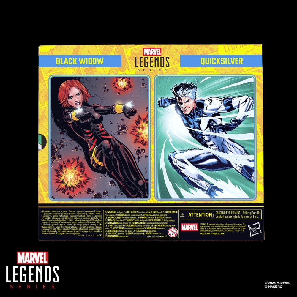 Avengers Marvel Legends Action Figure 2-Pack Black Widow & Quicksilver 15 cm - MangaShop.ro