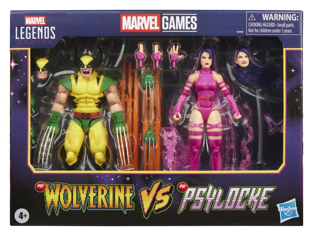 Marvel Games Marvel Legends Action Figure 2-Pack Wolverine & Psylocke 15 cm - MangaShop.ro