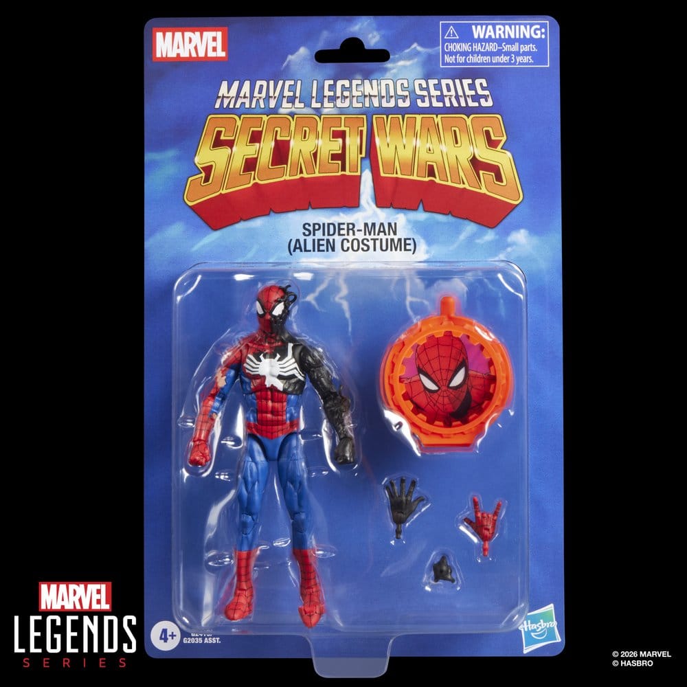 Secret Wars Marvel Legends Action Figure Spider-Man (Alien Costume) 15 cm - MangaShop.ro