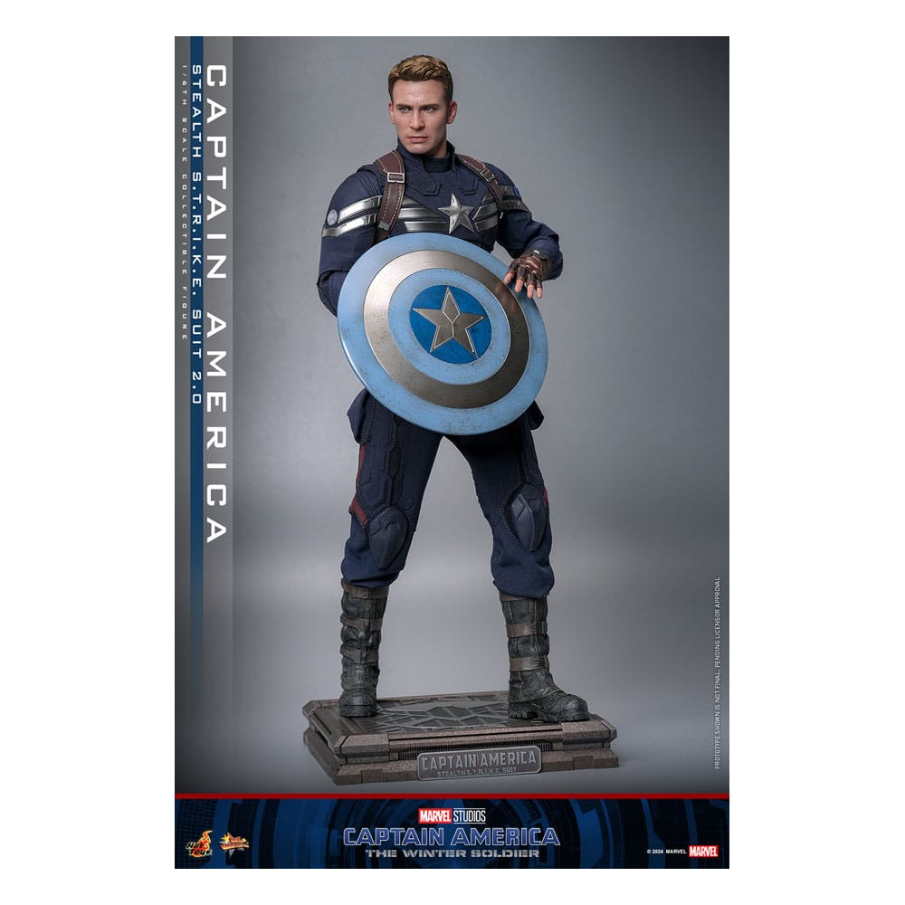 Captain America: The Winter Soldier Movie Masterpiece Action Figure 1/6 Captain America (Stealth S.T.R.I.K.E. Suit) 2.0 31 cm - MangaShop.ro
