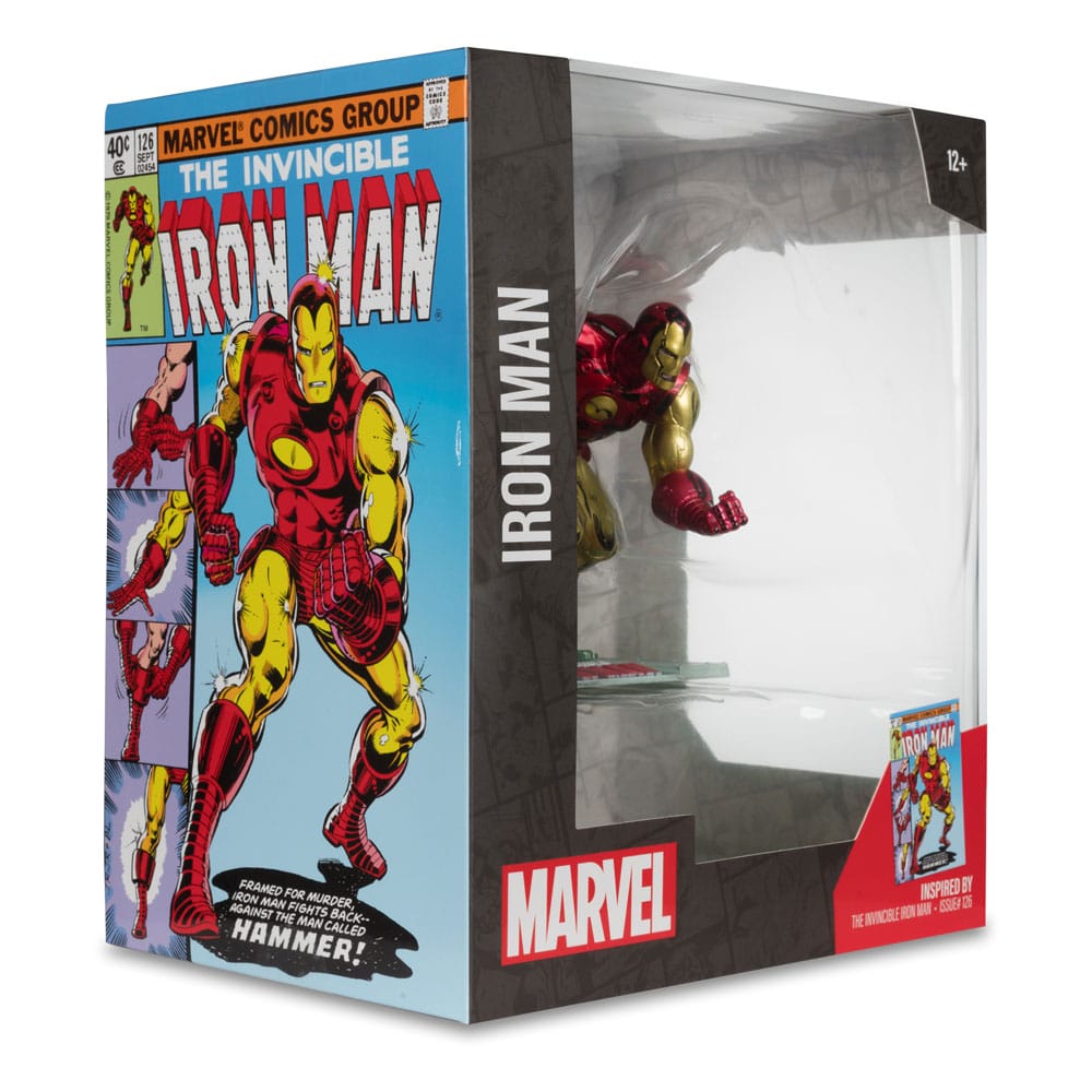 Marvel PVC Statue 1/10 Iron Man (The Invincible Iron Man #126) 11 cm - MangaShop.ro