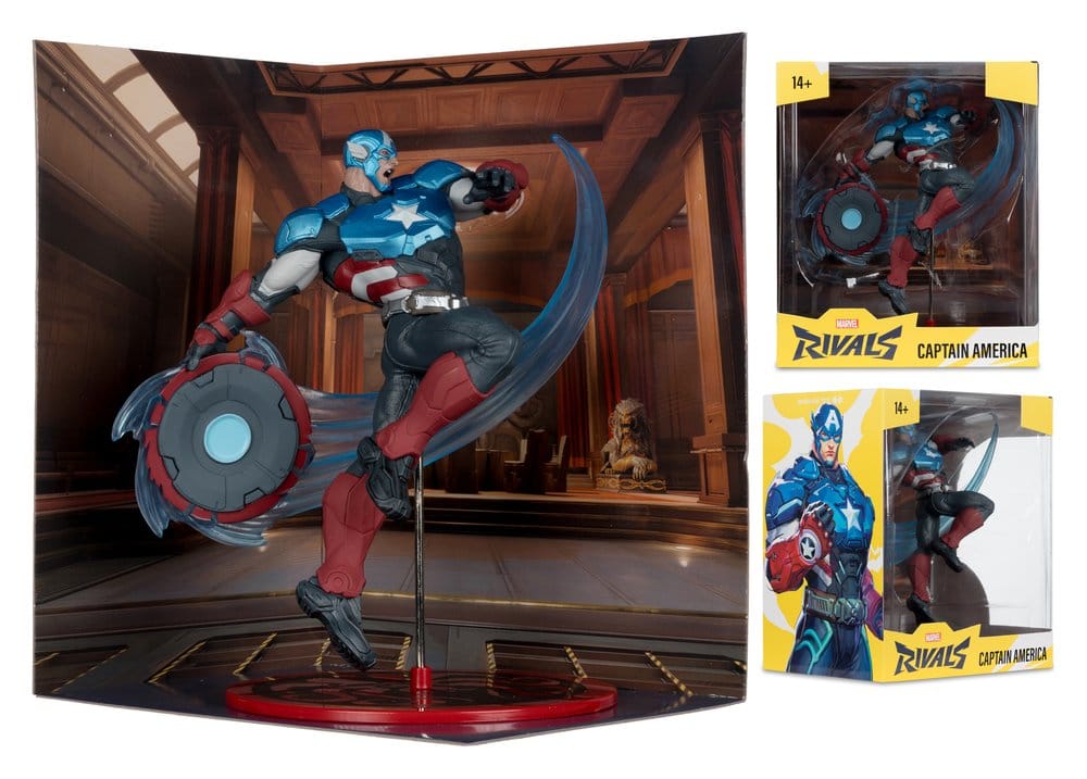 Marvel Rivals Collection 1/10 Action Figure Captain America 20 cm - MangaShop.ro