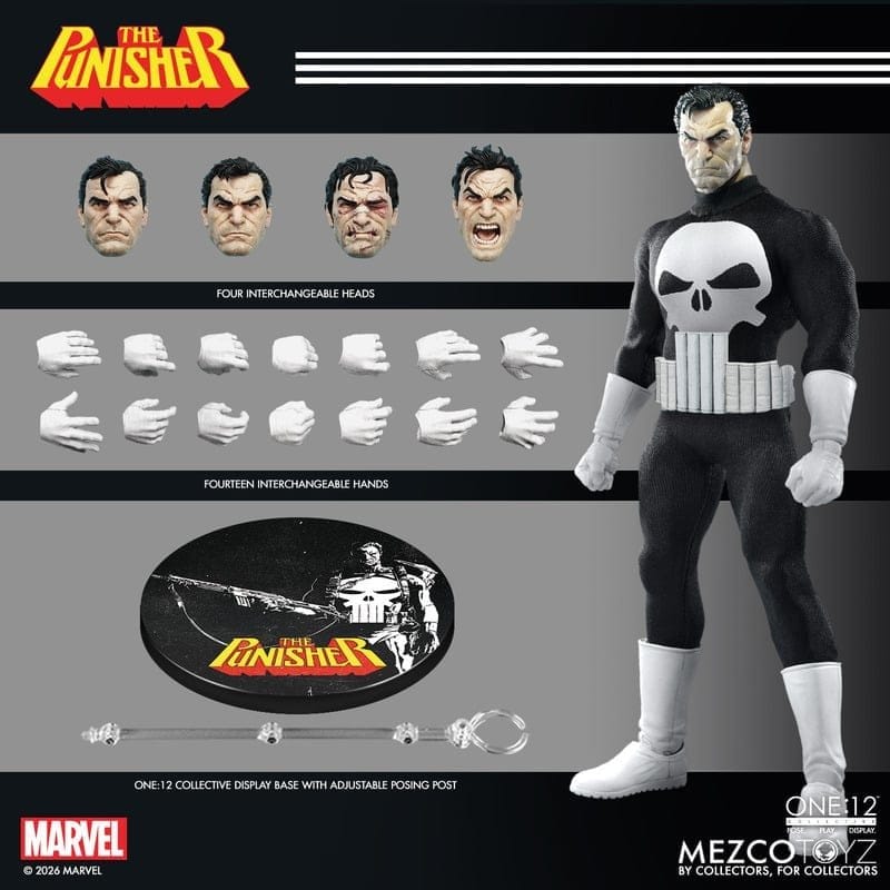 Marvel Comics One:12 Collective Action Figure 1/12 Punisher 17 cm - MangaShop.ro