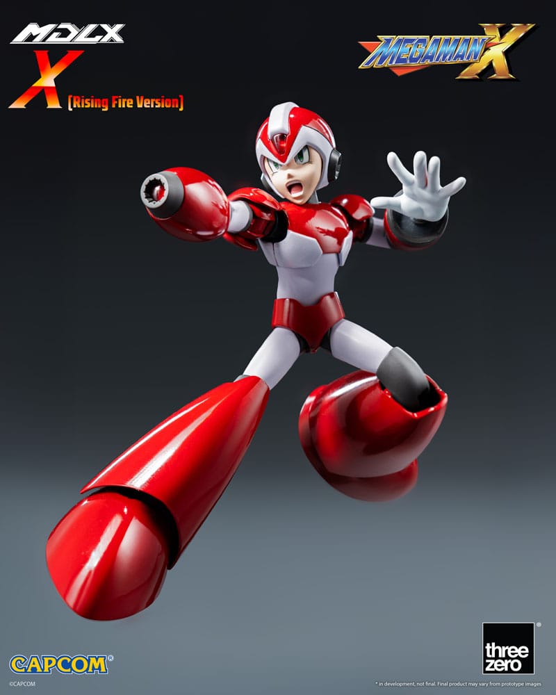 Mega Man MDLX Action Figure Rockman X / Mega Man X (Rising Fire Version) 12 cm - MangaShop.ro