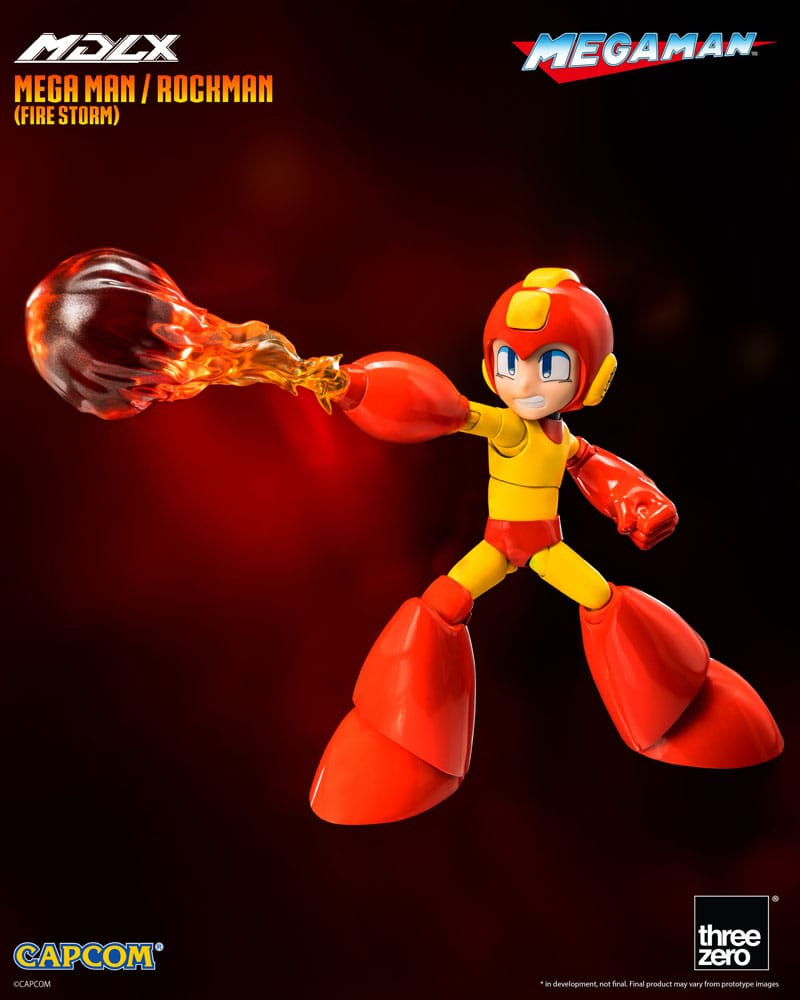 Mega Man MDLX Action Figure Mega Man / Rockman (Fire Storm) 10 cm - MangaShop.ro