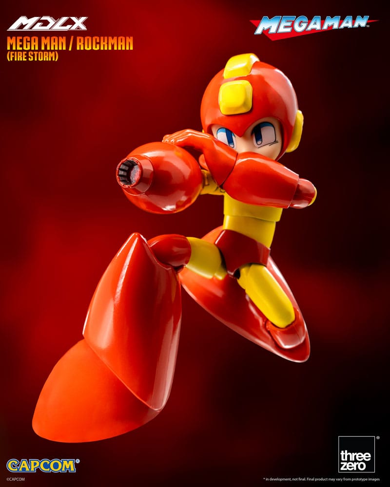 Mega Man MDLX Action Figure Mega Man / Rockman (Fire Storm) 10 cm - MangaShop.ro
