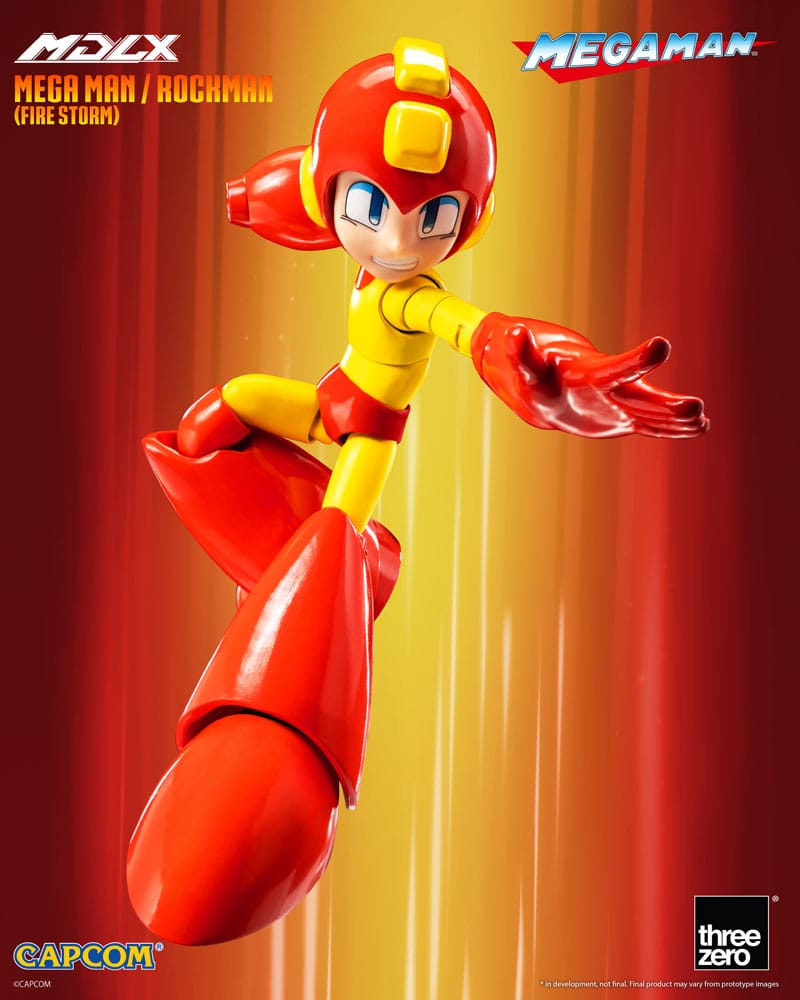 Mega Man MDLX Action Figure Mega Man / Rockman (Fire Storm) 10 cm - MangaShop.ro