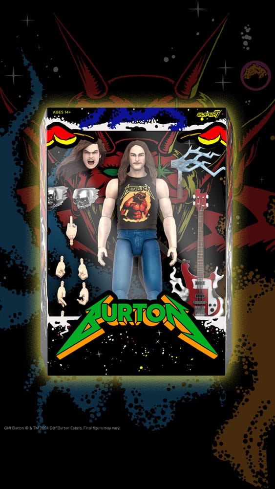Metallica Ultimates Action Figure Wave 2 Cliff Burton 18 cm - MangaShop.ro