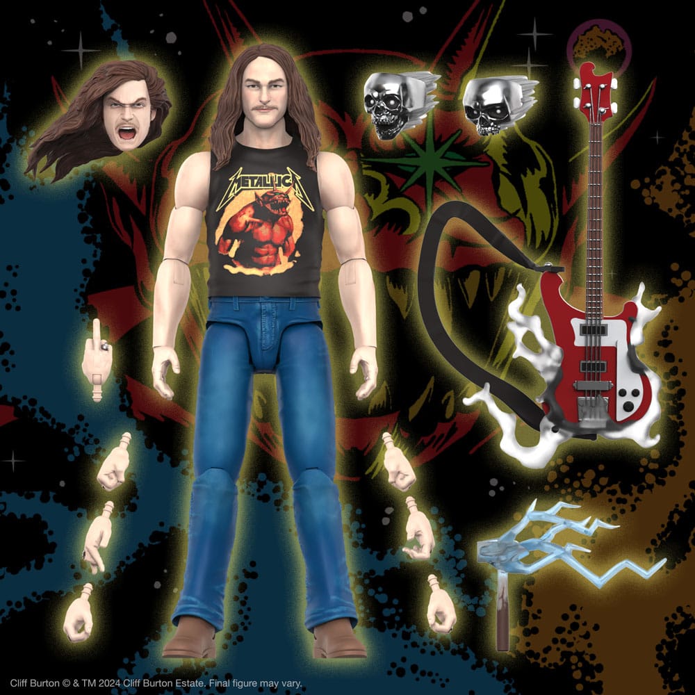 Metallica Ultimates Action Figure Wave 2 Cliff Burton 18 cm - MangaShop.ro