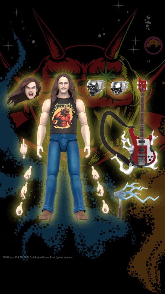 Metallica Ultimates Action Figure Wave 2 Cliff Burton 18 cm - MangaShop.ro