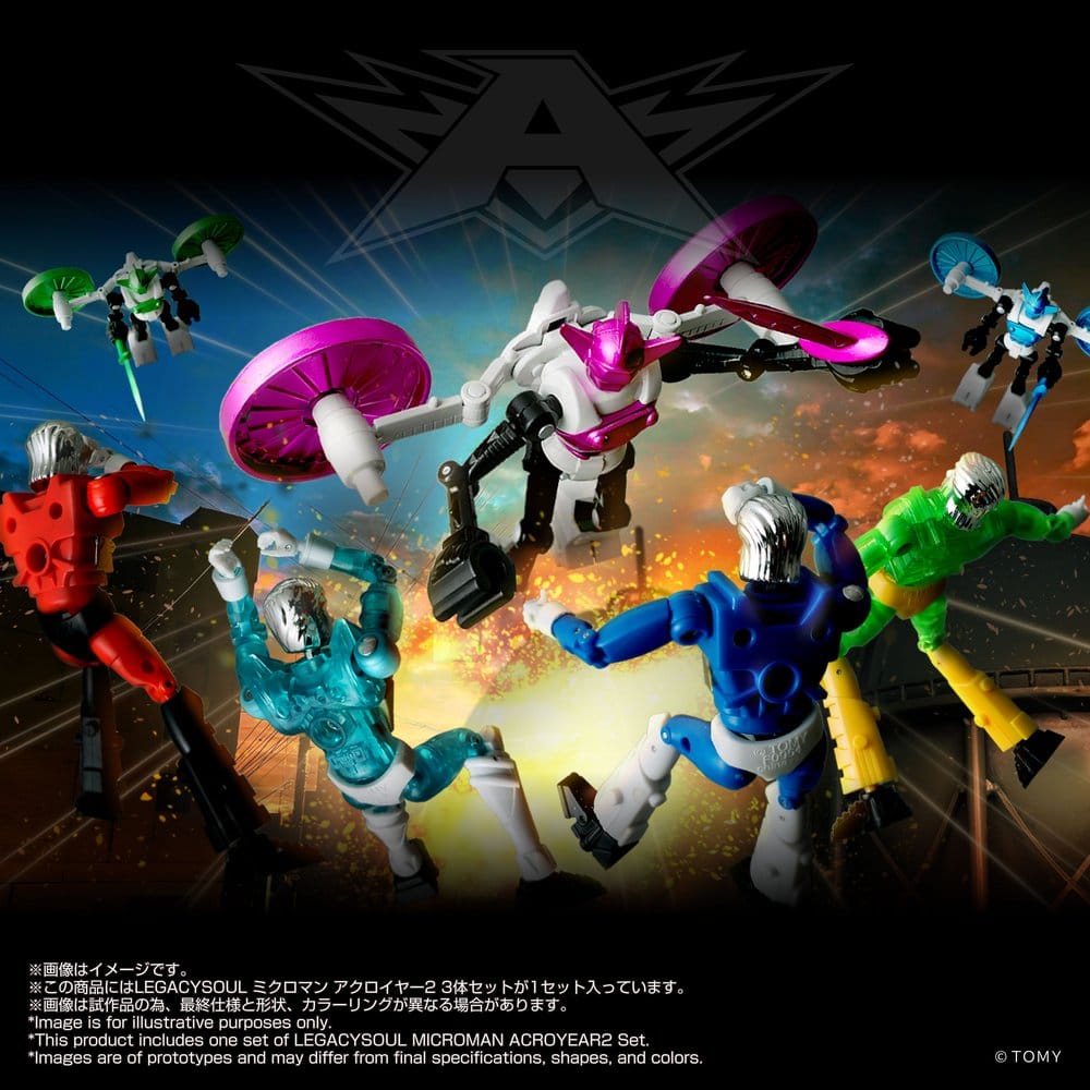 Microman Legacysoul Action Figure 3-Pack Acroyear 2 - MangaShop.ro