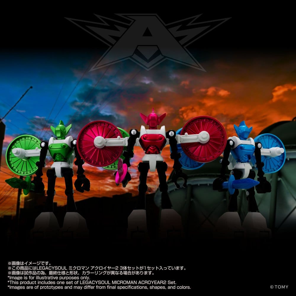 Microman Legacysoul Action Figure 3-Pack Acroyear 2 - MangaShop.ro