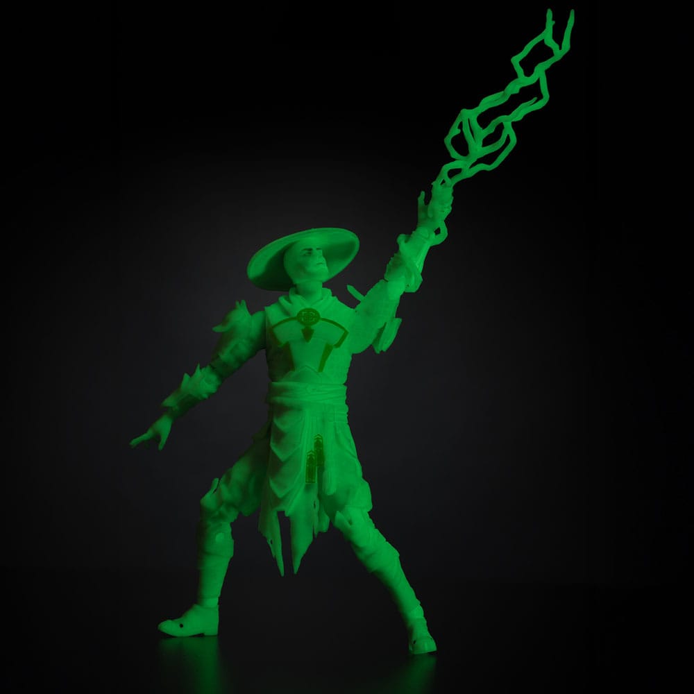 Mortal Kombat Action Figure Glow in the Dark Edition Raiden (Gold Label) 18 cm - MangaShop.ro
