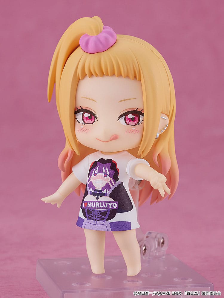 My Dress-Up Darling Nendoroid Action Figure Marin Kitagawa: Slippery Girls Full Graphic T-Shirt Ver. 10 cm - MangaShop.ro