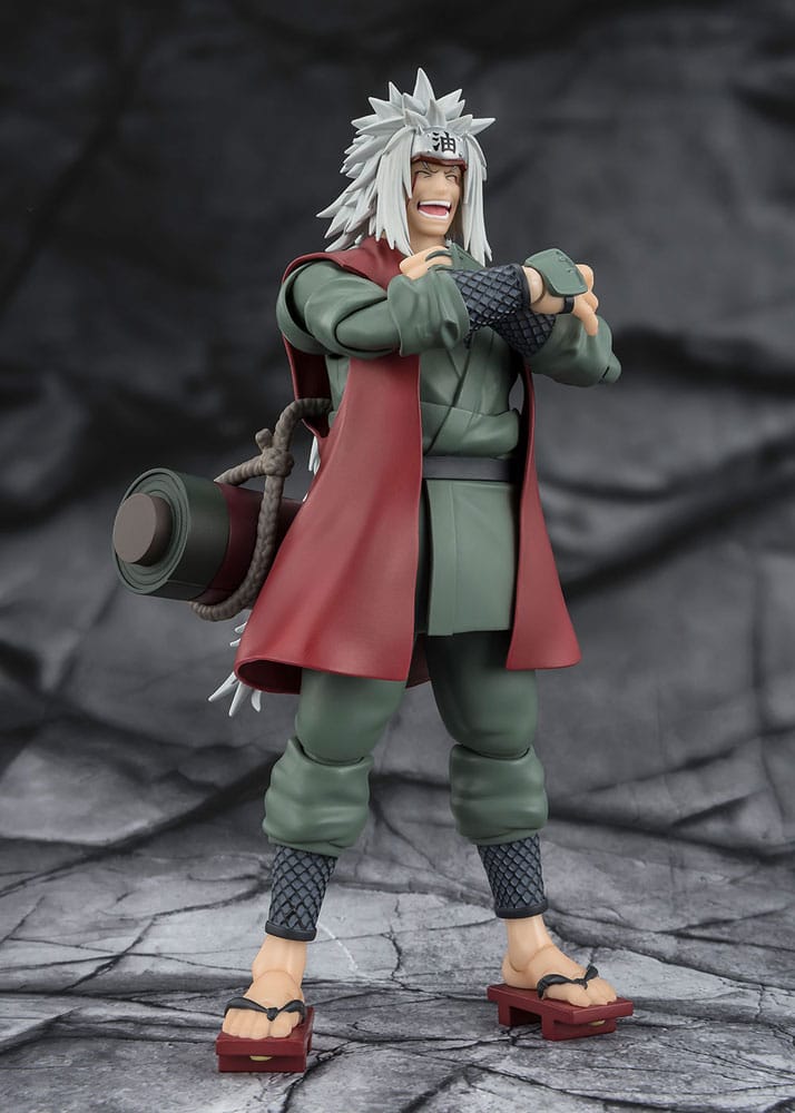 Naruto S.H.Figuarts Action Figure Jiraiya Hidden Leaf Heroic Master Sage (Sage Mode Set) 17 cm - MangaShop.ro