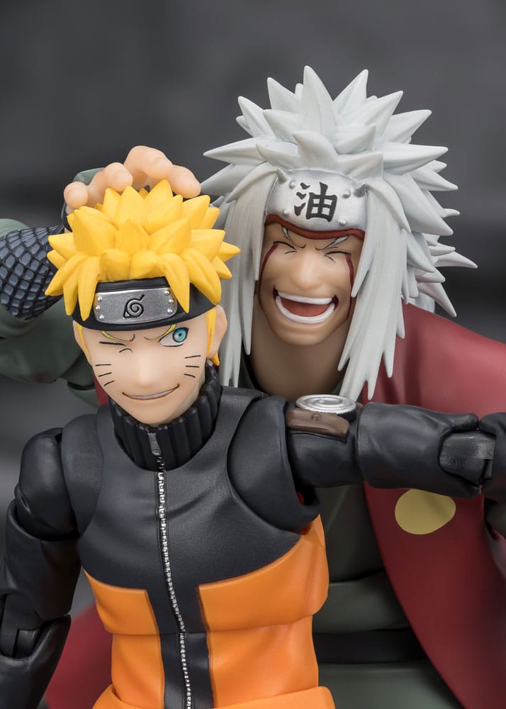 Naruto S.H.Figuarts Action Figure Jiraiya Hidden Leaf Heroic Master Sage (Sage Mode Set) 17 cm - MangaShop.ro