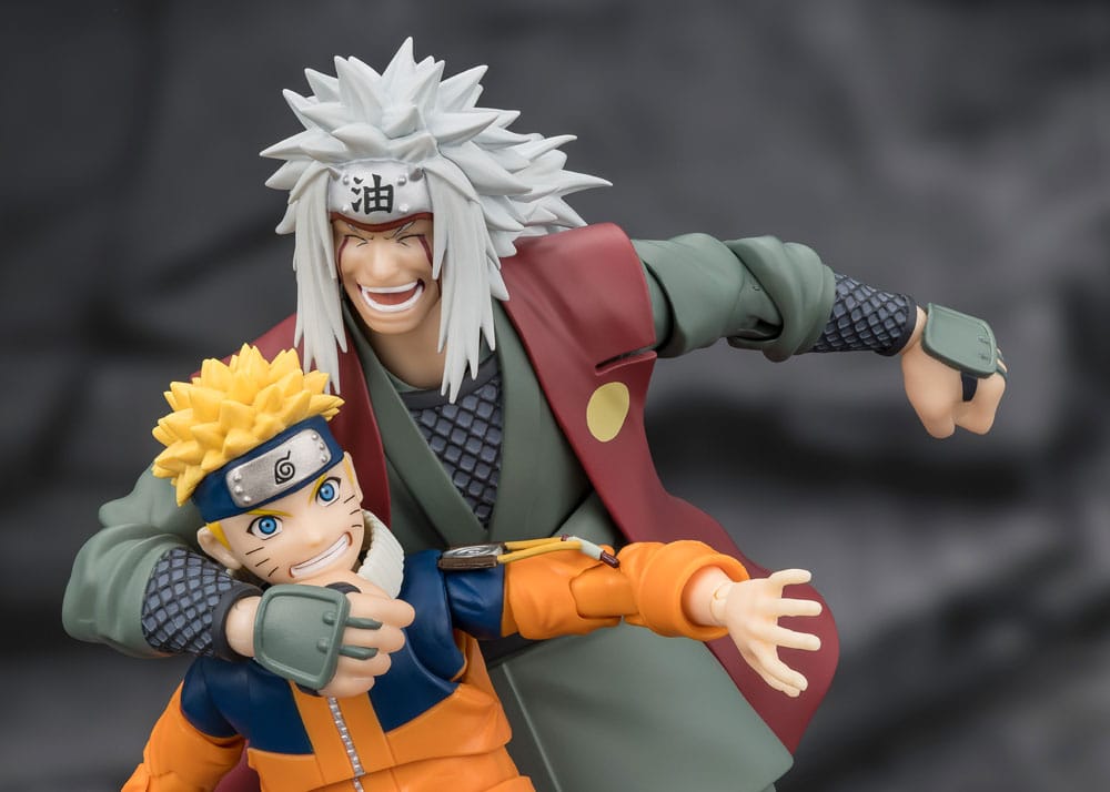 Naruto S.H.Figuarts Action Figure Jiraiya Hidden Leaf Heroic Master Sage (Sage Mode Set) 17 cm - MangaShop.ro