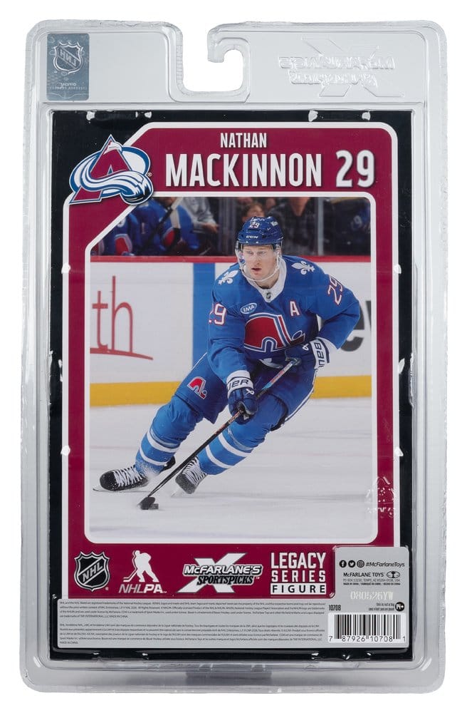 NHL McFarlane SportsPicks Action Figure Nathan MacKinnon (Quebec Nordiques Retro) 18 cm - MangaShop.ro