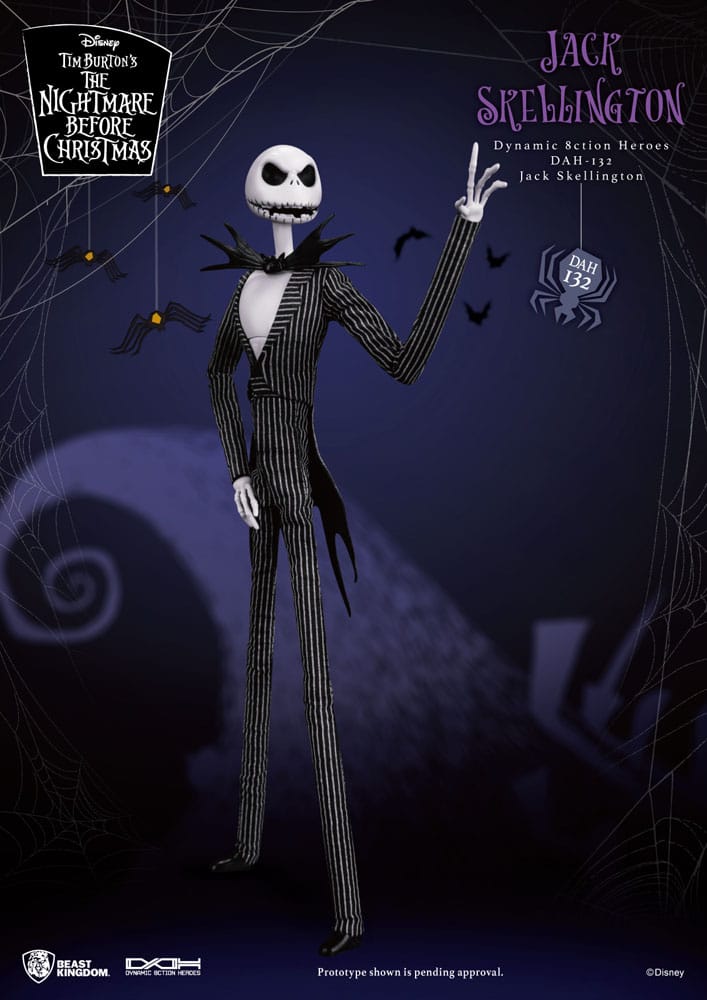Nightmare before Christmas Dynamic 8ction Heroes Action Figure 1/9 Jack 21 cm - MangaShop.ro