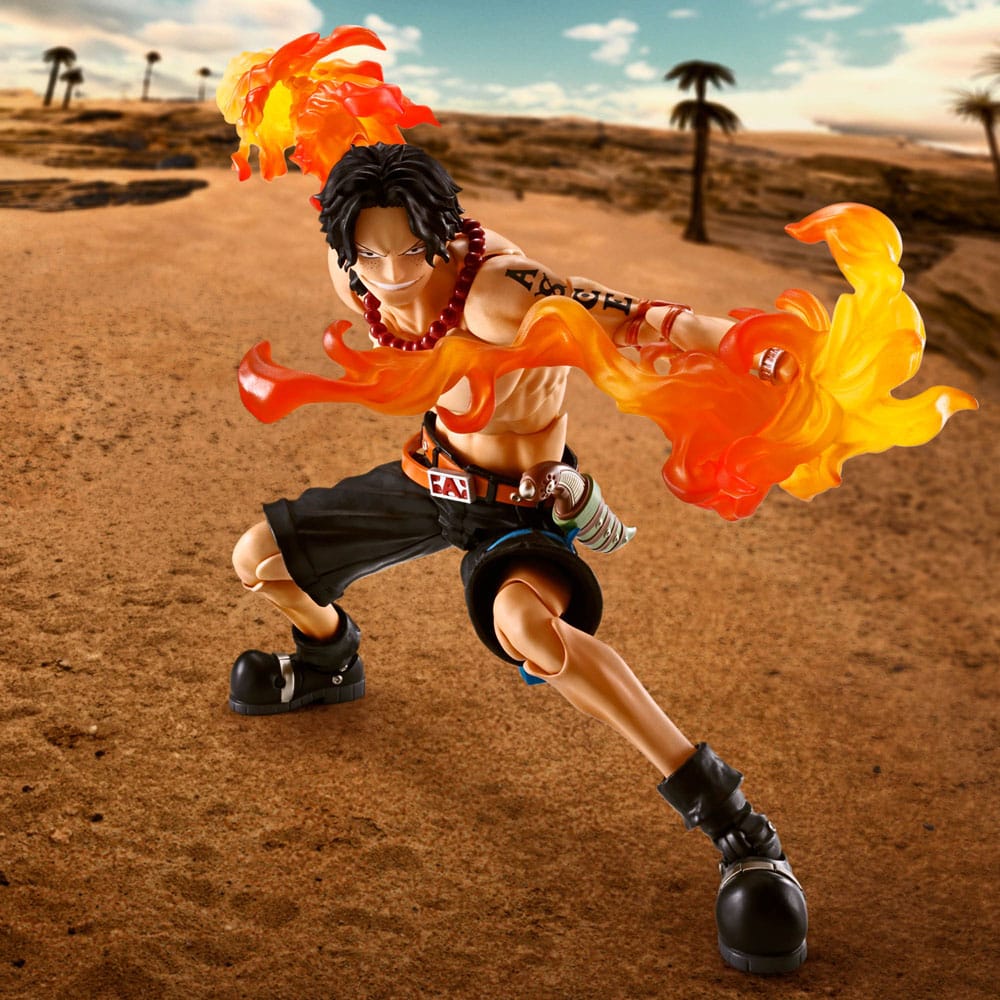 One Piece S.H. Figuarts Action Figure Portgas D Ace -Fire Fist- 15 cm - MangaShop.ro