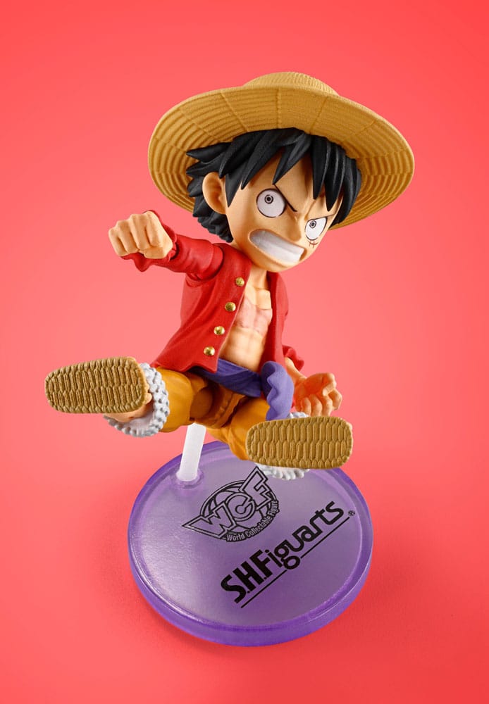 One Piece World Collactable Figures x S.H. Figuarts Action Figure Monkey D. Luffy 8 cm - MangaShop.ro