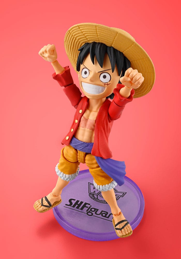 One Piece World Collactable Figures x S.H. Figuarts Action Figure Monkey D. Luffy 8 cm - MangaShop.ro