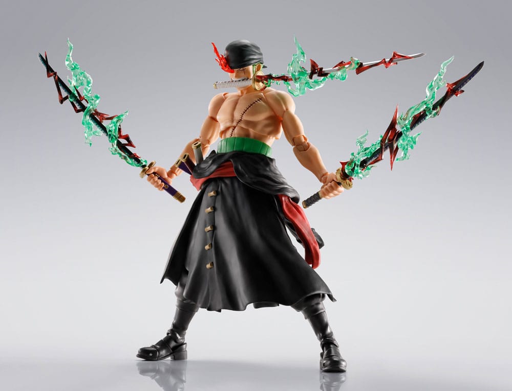 One Piece S.H.Figuarts Action Figure Roronoa Zoro The King of Hell 15 cm - MangaShop.ro