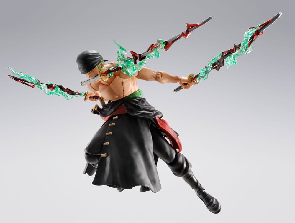 One Piece S.H.Figuarts Action Figure Roronoa Zoro The King of Hell 15 cm - MangaShop.ro