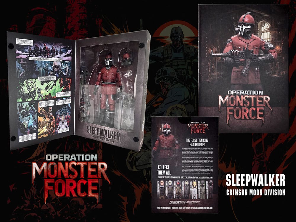 Operation: Monster Force Action Figure 1/12 Sleepwalker Crimson Moon Division 15 cm - MangaShop.ro