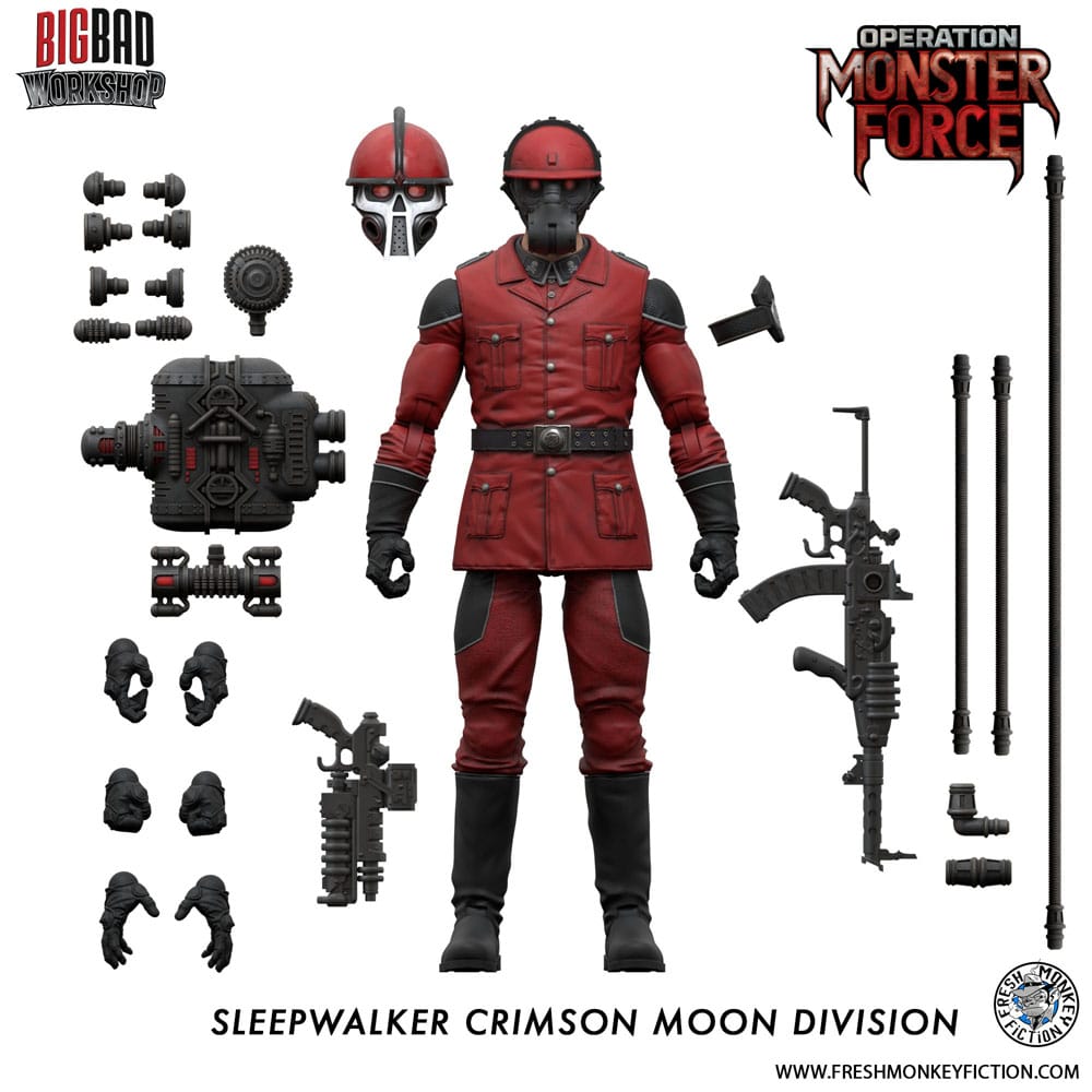 Operation: Monster Force Action Figure 1/12 Sleepwalker Crimson Moon Division 15 cm - MangaShop.ro