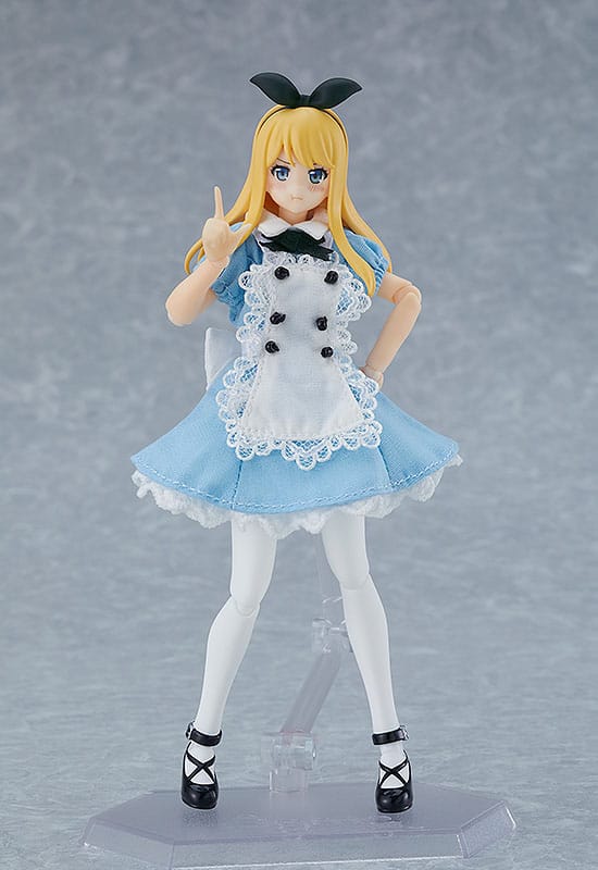 Original Character Figma Action Figure Female Body (Alice) with Dress and Apron Outfit 13 cm - MangaShop.ro
