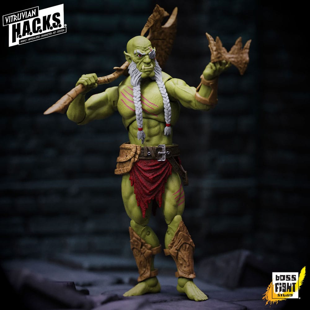 Vitruvian H.A.C.K.S. Action Figure Mighty Orc Sovran Bur'Zagi - MangaShop.ro