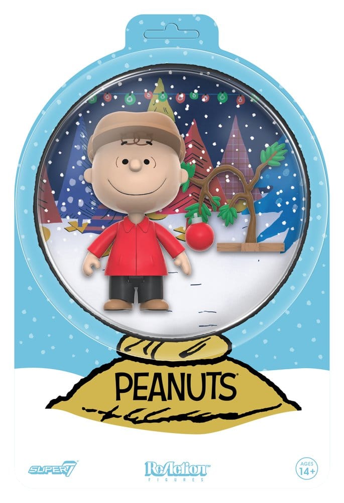 Peanuts ReAction Action Figure Charlie Brown and Sad Tree (Snow Globe Card Back) - MangaShop.ro