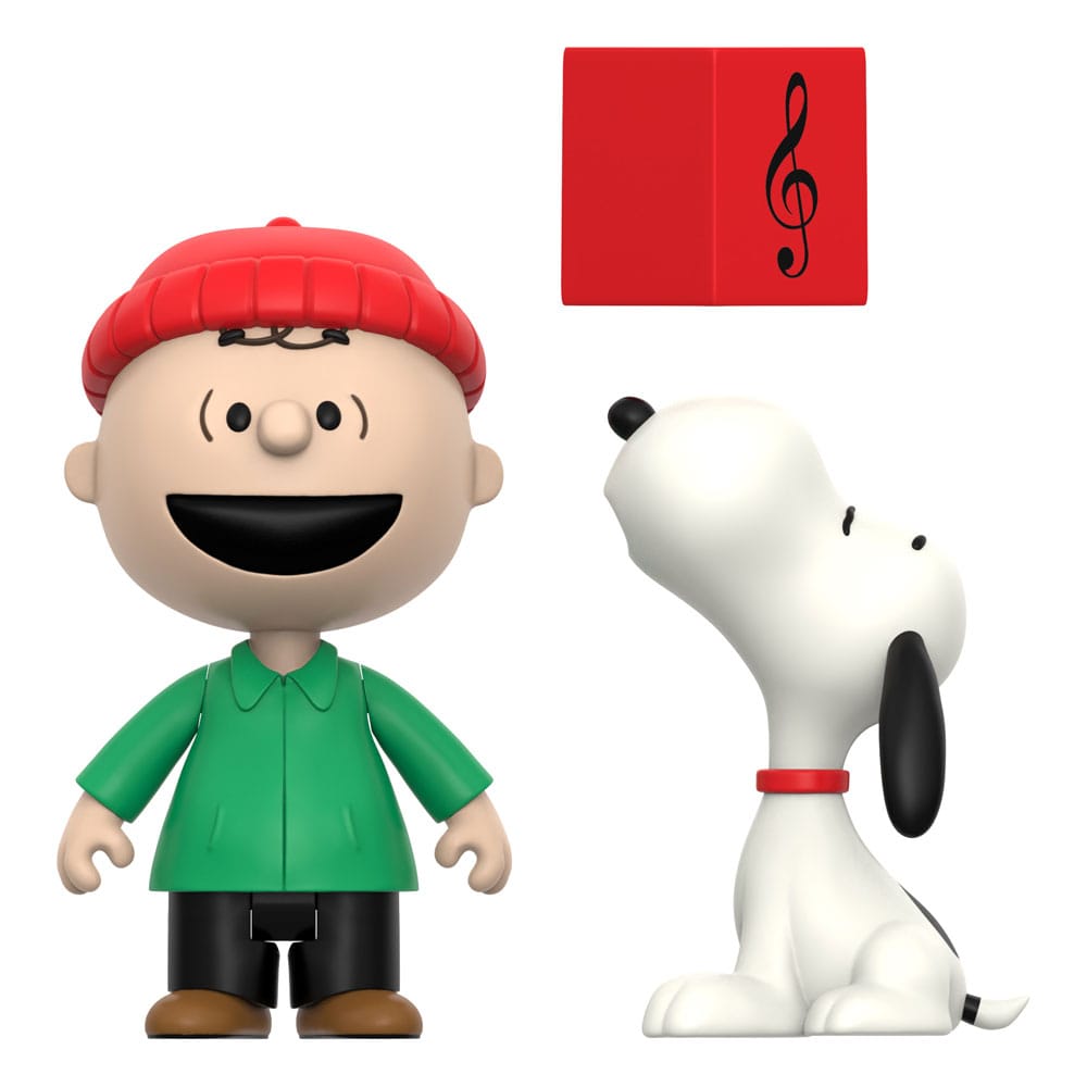 Peanuts ReAction Action Figures 2-Pack Brown and Snoopy (Caroling) 10 cm - MangaShop.ro