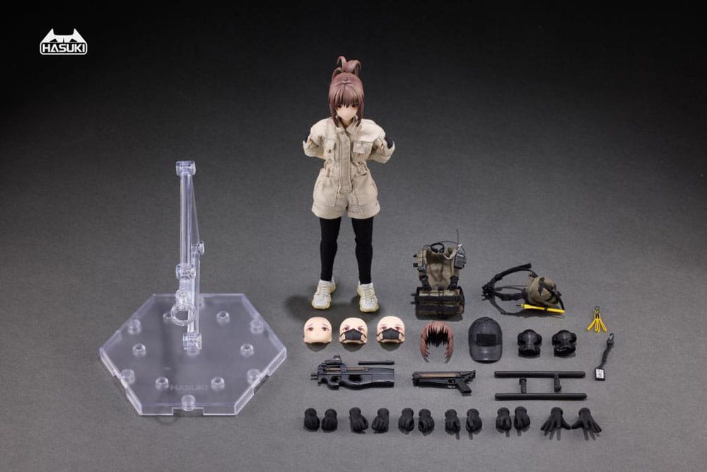 Pocket Art Action Action Figure 1/12 PA006 Reizei Hiyo the Security 15 cm - MangaShop.ro