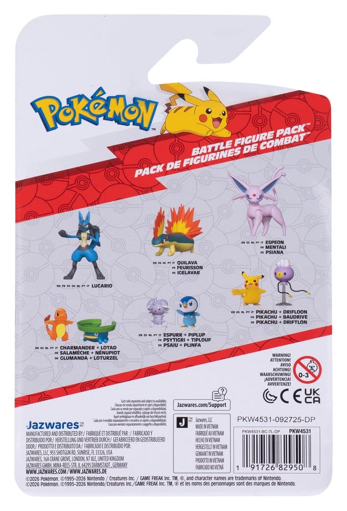 Pokemon Battle Figure 2-Pack Drifloon & Pikachu - MangaShop.ro