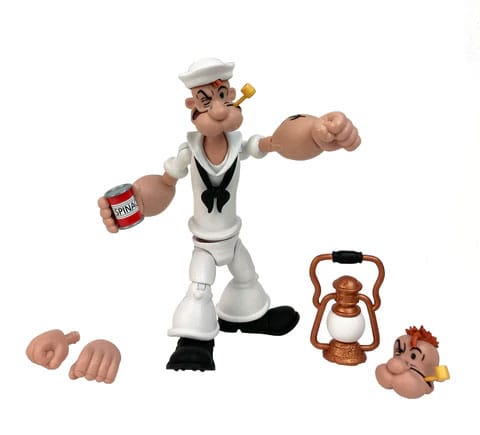 Popeye Action Figure Wave 02 Popeye White Sailor Suit - MangaShop.ro