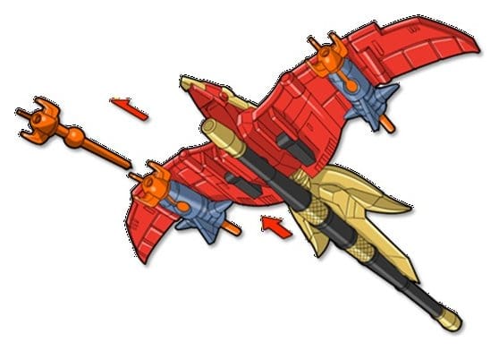 Mighty Morphin Power Rangers Thunderzord Action Figure Firebird - MangaShop.ro