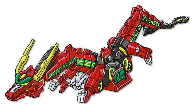 Mighty Morphin Power Rangers Thunderzord Action Figure Red Dragon - MangaShop.ro